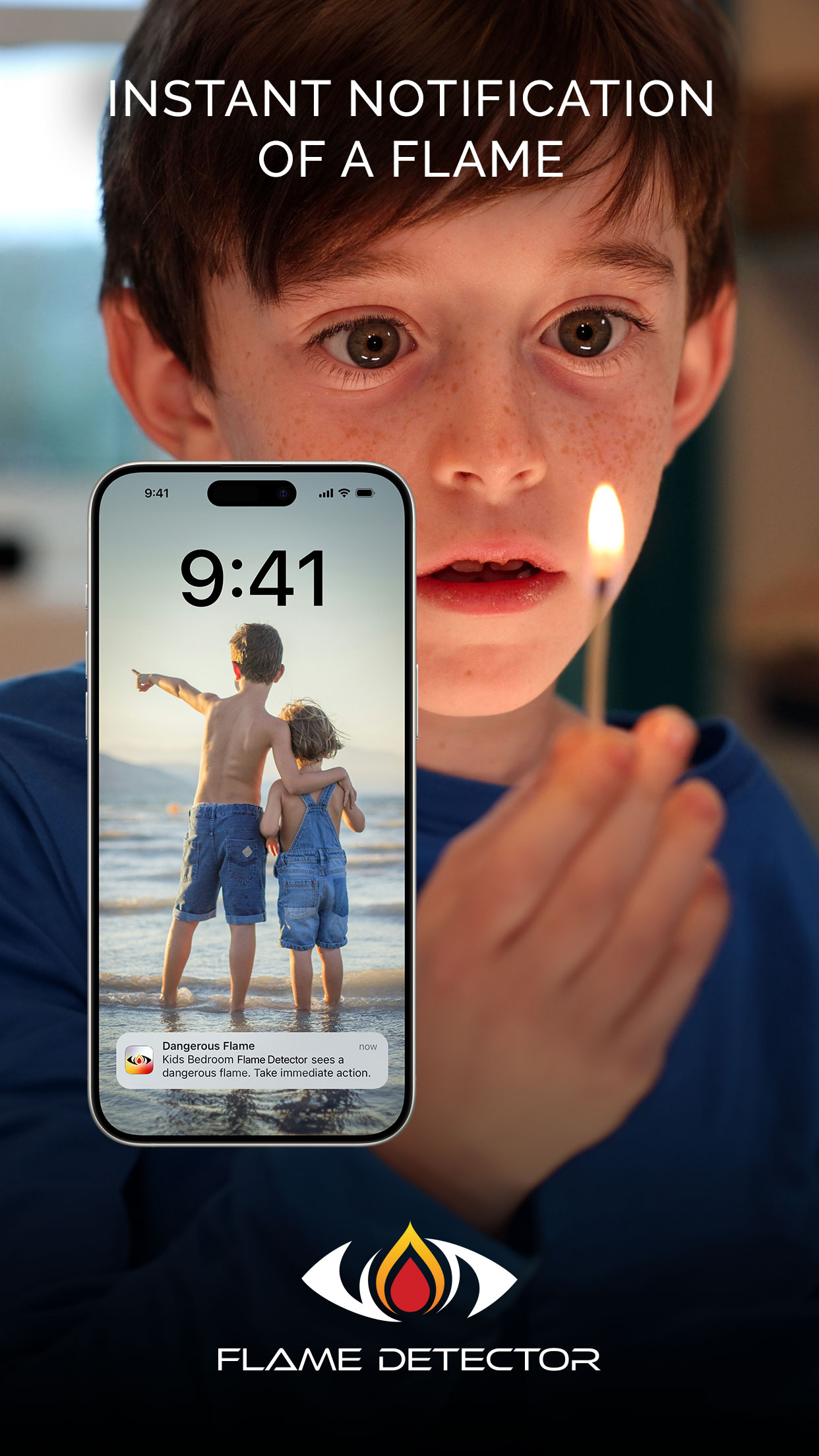 Flame Detectors Push Notification Interface
